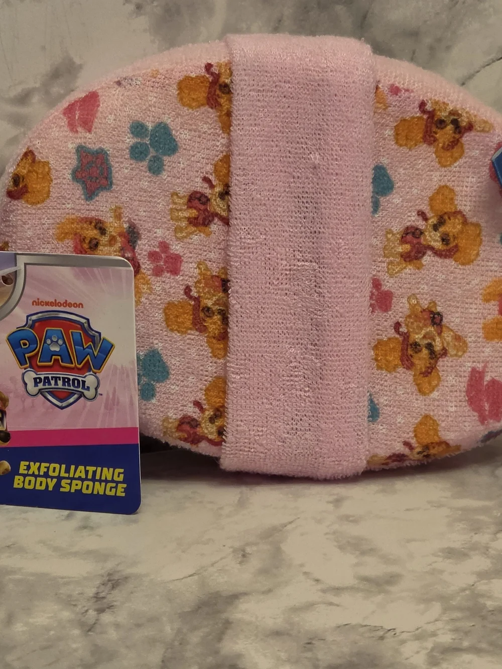 PAW Patrol Kids Pink Bath Set with Mitt, Sponge, Pouf, Lip Balm & Wet Wipes
